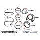 Wire harness set for power windows for 911-912 1969-1973 art.no: POWWINSET69.73