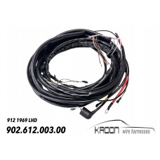 Wire harness for tunnel LHD 912 (Nr.1a) for Porsche LHD 912 1969  art.no 902.612.003.00