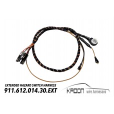 Wire harness for relocated hazard warning switch Porsche 911 1970-1984 art.no 911.612.014.30.EXT