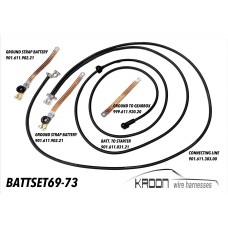 Battery cable set  Porsche 911 1969-1973 art.no BATTSET69-73