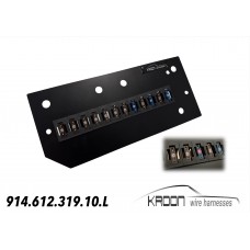 Fuse panel and fusebox ATO style with LED indication : Porsche 914-4 1969-1973 art.no 914.612.319.10L