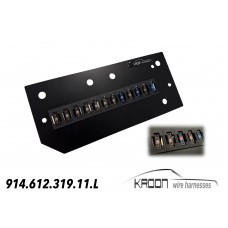 Fuse panel and fusebox ATO style with LED indication : Porsche 914-4 1974-1976 art.no 914.612.319.11L