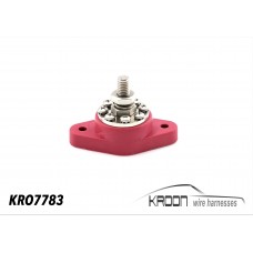 Connection point positive red round KRO7783