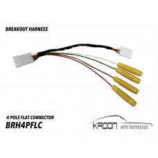 Breakout harness 4 pole flat connector 911-930 1970-1989  art.no: BRH4PFLC