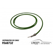 Green shielded wire (for O2 sensors, distribution signal etc) art.no 9568732
