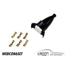 Webasto connector set 6 pole art.no WEBCON6SET